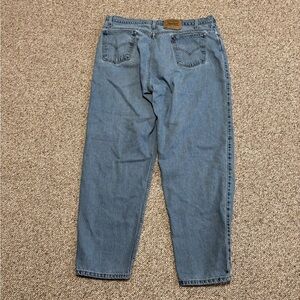 Vintage 90s Orange Tab Levi’s 560 Light Washed Blue Jeans 39x31